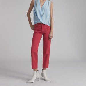 Rag and Bone Mom Fit Red Ash Jeans Size 23